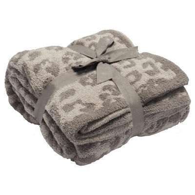 Algodão Custom Coat Pattern Impressão Leopard Impressão Hand Cozy Feel Soft Throw Coat