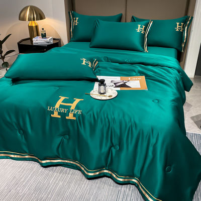 Edição Especial de 24" Aeroespacial Lava Água Seda Verão Cool Quilt Set de Quatro Peças