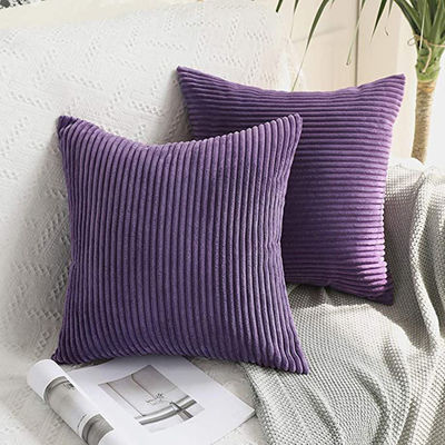 Carro padrão sólido corduroy decorativo quadrado lançar almofada tapa almofada almofada