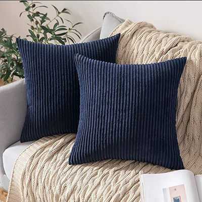 Carro padrão sólido corduroy decorativo quadrado lançar almofada tapa almofada almofada