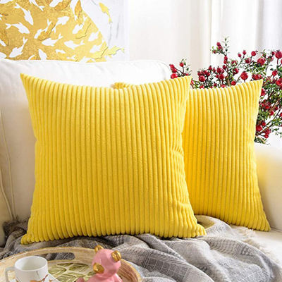 Carro padrão sólido corduroy decorativo quadrado lançar almofada tapa almofada almofada