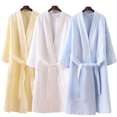 Desenhos de Impressão Personalizados Hotel Roupa de Banho de Waffle de Algodão Pura para Primavera e Outono