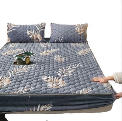 Cama de cama lavável de luxo protector de cama hipoalergênico cobertura de colchão