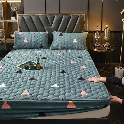 Cama de cama lavável de luxo protector de cama hipoalergênico cobertura de colchão