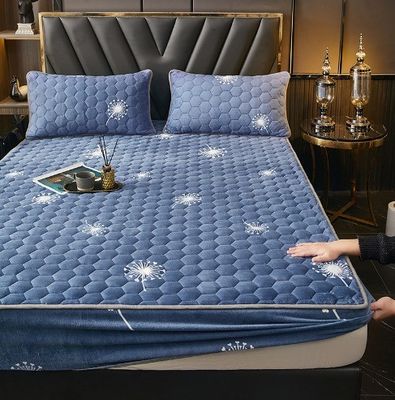 Cama de cama lavável de luxo protector de cama hipoalergênico cobertura de colchão