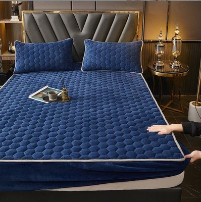 Cama de cama lavável de luxo protector de cama hipoalergênico cobertura de colchão
