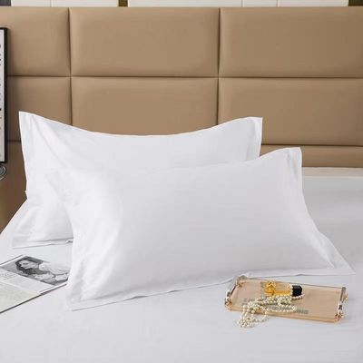 Coleção de roupa de cama do hotel com luxuosa almofada de algodão branco