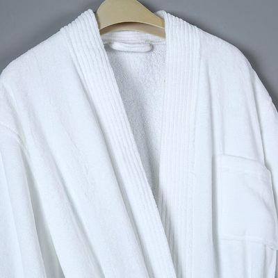 Roupa de banho de algodão de hotel hipoalergênica e macia Camisa de noite de comprimento médio para adultos