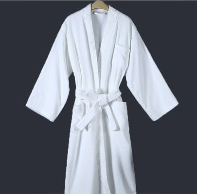Roupa de banho de algodão de hotel hipoalergênica e macia Camisa de noite de comprimento médio para adultos
