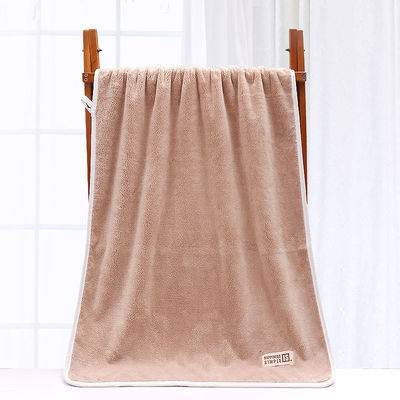 Sustão de Veludo de Coral escuro 80*150cm Tamanho retangular com absorção de água e secagem rápida