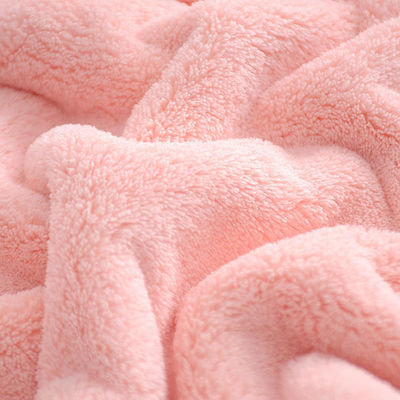 Sustão de Veludo de Coral escuro 80*150cm Tamanho retangular com absorção de água e secagem rápida