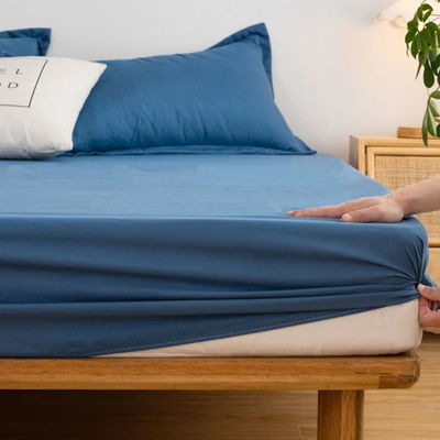 Folha de fibra de poliéster de padrão sólido lavável para cobertor de cama de estilo simples