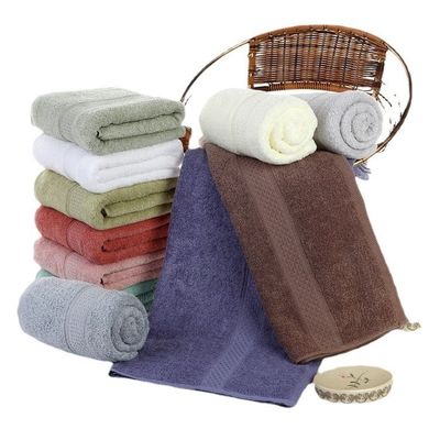 34*74CM Toalha facial de algodão personalizada para Hotel Home Spa Jacquard Toalha de banho absorvente
