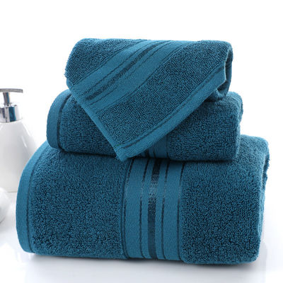Toalha de banho sólida de algodão puro de praia espessada Toalha de casa grande para conveniência