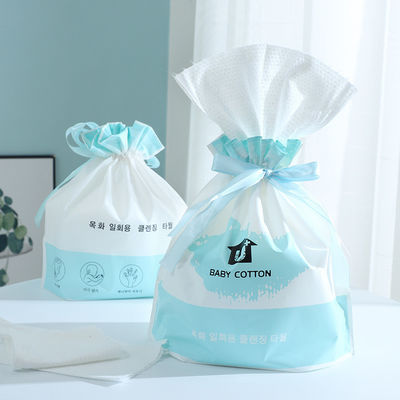 Toalha facial descartável de algodão puro de cor personalizada para casa viagens salão de beleza