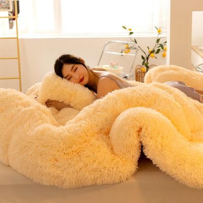 Tamanho Rei Cor Personalizada Todos os Tempos Quilt Orgânico Quente Puffy