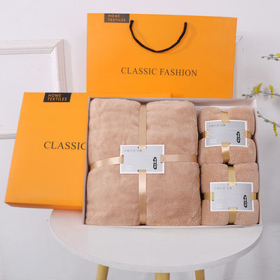 Conjunto de toalhas de banho de microfibra de luxo personalizado para adultos