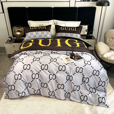 Grau A Lixação 100% Poliéster 3D Impresso King Size Set de roupa de cama de luxo para cobertura de cama