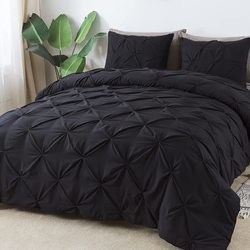 Popularidade Stocks 90GSM 3 Peças Pintuck Cover Soft Microfiber Set de roupa de cama Todas as estações fechamento de fecho personalizado