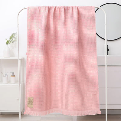 Hotel Toalha de banho suave multicolorida Tassel Xal 90*180 com antimicrobiano e algodão
