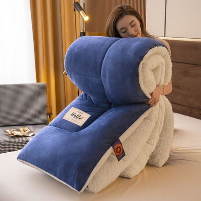 Suporte ao sono saudável Quilt elegante Conforto mais suave mais confortável peso pesado Sherpa-back