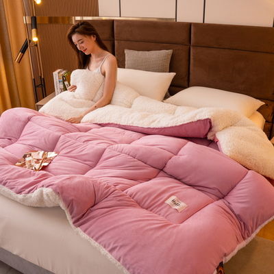 Suporte ao sono saudável Quilt elegante Conforto mais suave mais confortável peso pesado Sherpa-back