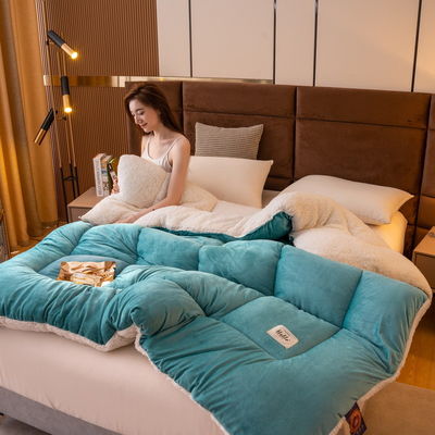 Suporte ao sono saudável Quilt elegante Conforto mais suave mais confortável peso pesado Sherpa-back