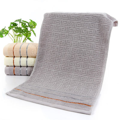 Caixa-presente de 3 peças de algodão simples forjado, toalha de banho absorvente