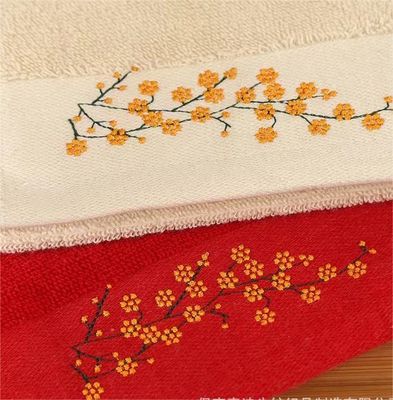 Toalhas de casa 100% de algodão puro, bordadas, suaves e absorventes, ideais para todas as idades.