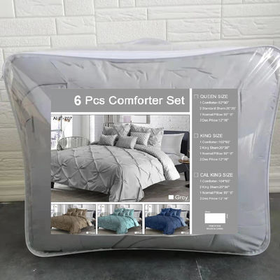 Microfibra Tecido Densidade Confortador roupa de cama Set 4 peças King Size Luxury roupa de cama
