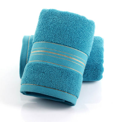 Padrão listrado 100% algodão toalhas absorventes espessadas suaves para a pele amigável secagem rápida