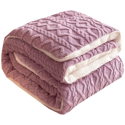 Caloroso Chunky espessado Veludo Inverno Sherpa Quilt Peso Cobertura