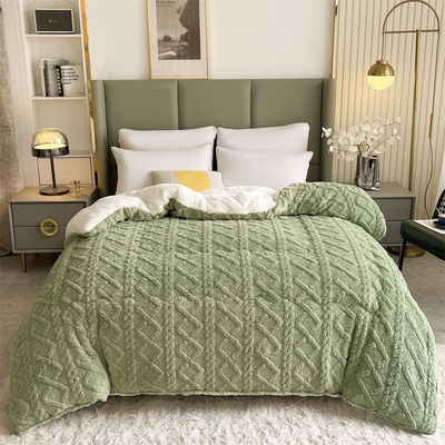 Caloroso Chunky espessado Veludo Inverno Sherpa Quilt Peso Cobertura