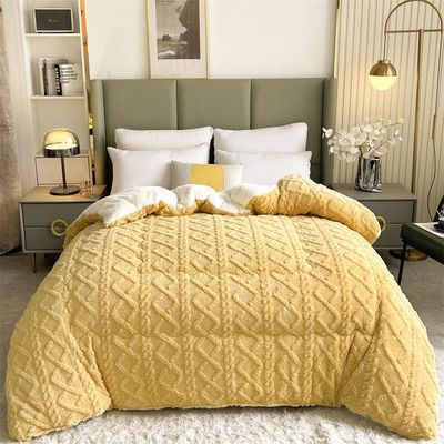 Caloroso Chunky espessado Veludo Inverno Sherpa Quilt Peso Cobertura