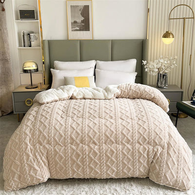 Caloroso Chunky espessado Veludo Inverno Sherpa Quilt Peso Cobertura