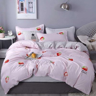 Tecido de poliéster 4 peças de roupa de cama para 1,2m Cama Branca Linha de cama de hotel de cinco estrelas
