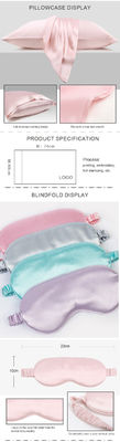 Caixinha de almofada Silk Charmeuse Box e Satin Eyemask Set para dormir em todas as estações