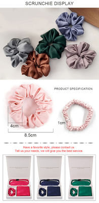 Caixinha de almofada Silk Charmeuse Box e Satin Eyemask Set para dormir em todas as estações