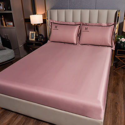 Cama de cama de seda de poliéster bordada por encomenda para final Quarto de luxo em estilo moderno