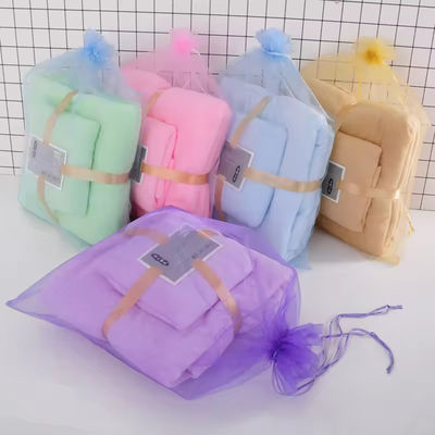 Toalha de banho de lã de coral para todas as idades com grande absorção de água