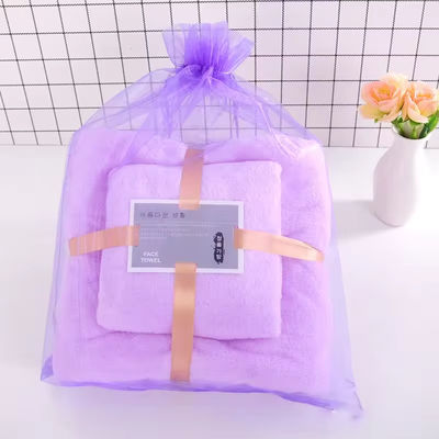 Toalha de banho de lã de coral para todas as idades com grande absorção de água