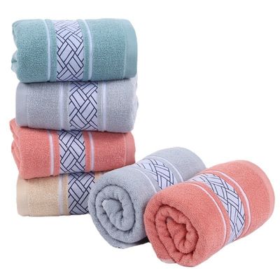 Desenhos personalizados Toalha de banho com suporte Todo algodão absorvente Unisex Grande tamanho