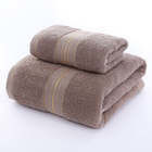 Hot Custom Pure Cotton Luxury Custom Logo Absorção Soft Golden Satin Dobby Bath Face Hand Hair Towel Sets Baby Towel Sample