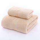 Hot Custom Pure Cotton Luxury Custom Logo Absorção Soft Golden Satin Dobby Bath Face Hand Hair Towel Sets Baby Towel Sample