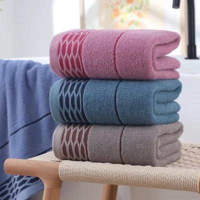 Toalha de banho de algodão puro de cor escura absorvente de secagem rápida perfeita para uso doméstico