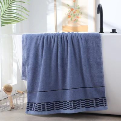 Toalha de banho de algodão puro de cor escura absorvente de secagem rápida perfeita para uso doméstico