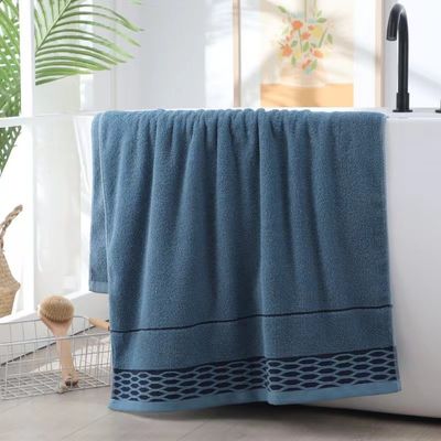 Toalha de banho de algodão puro de cor escura absorvente de secagem rápida perfeita para uso doméstico