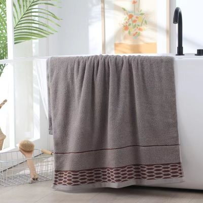 Toalha de banho de algodão puro de cor escura absorvente de secagem rápida perfeita para uso doméstico