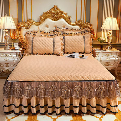 Tamanho personalizado Slip Set de colcha de inverno com roupa de cama bordada de luxo 3 peças
