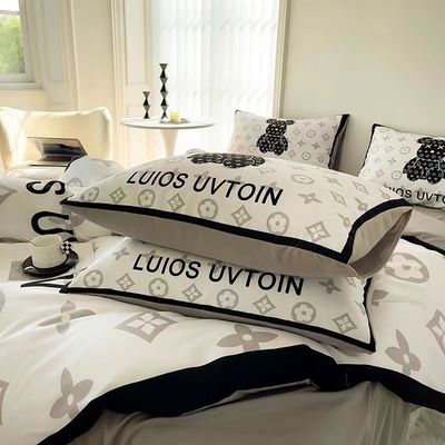Urso Branco 100% Set de roupa de cama de fibra de poliéster Luxo Urso Violento Designer Cobertura